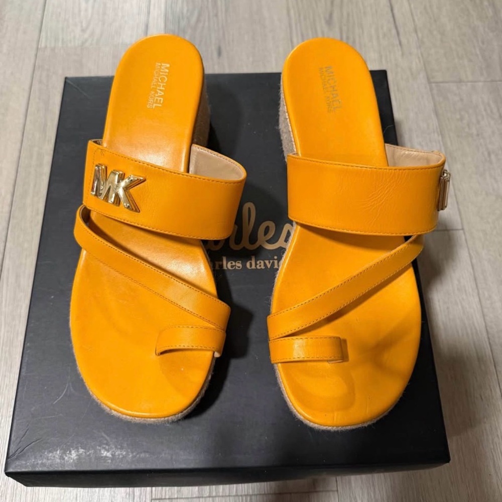 Michael Kors Women's Bright Orange Sandals